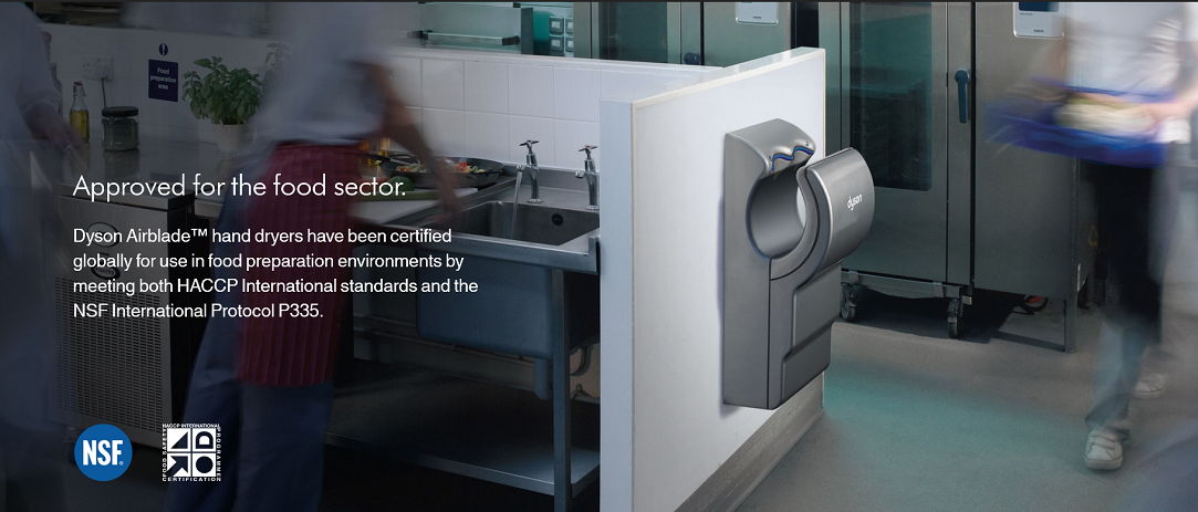 Dyson Airblades Approved for Food Sector