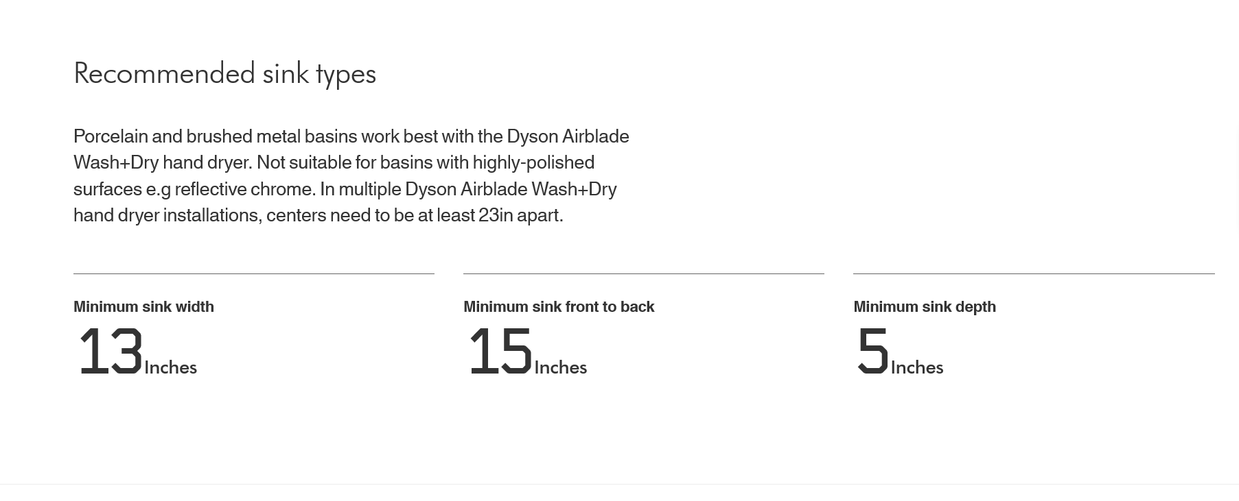 Dyson-Airblade-Wash-Dry-Faucet-Hand-Dryer-Combination-WD04-WD05-WD06-Recommended-Sink-Types